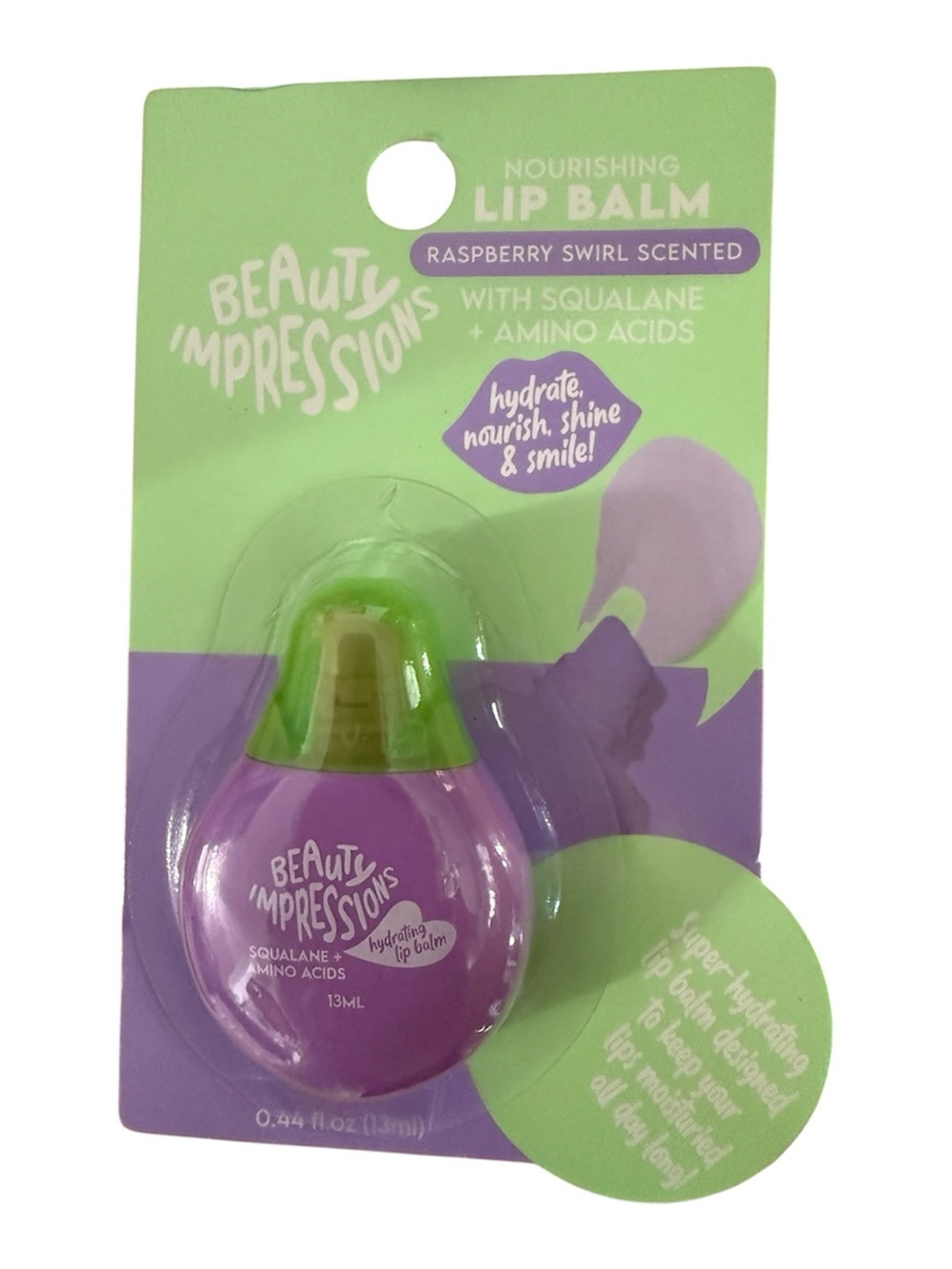 Beauty Impressions Raspberry Swirl Nourishing Lip Balm